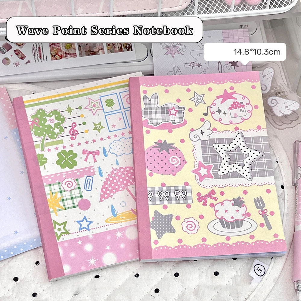 Polka Dot Cottage Notizbuch, 56 hochwertige Innenseiten in Vollfarbe, niedliches Studententagebuch, Geschenk, Notizblock