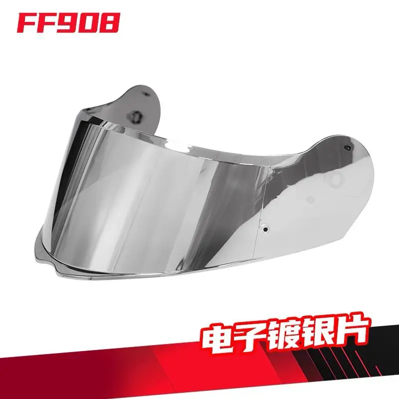 Viseras LS2 originales FF908 Strobe II casco de motocicleta de cara completa reemplazar lente negro ididio plata Base de visera