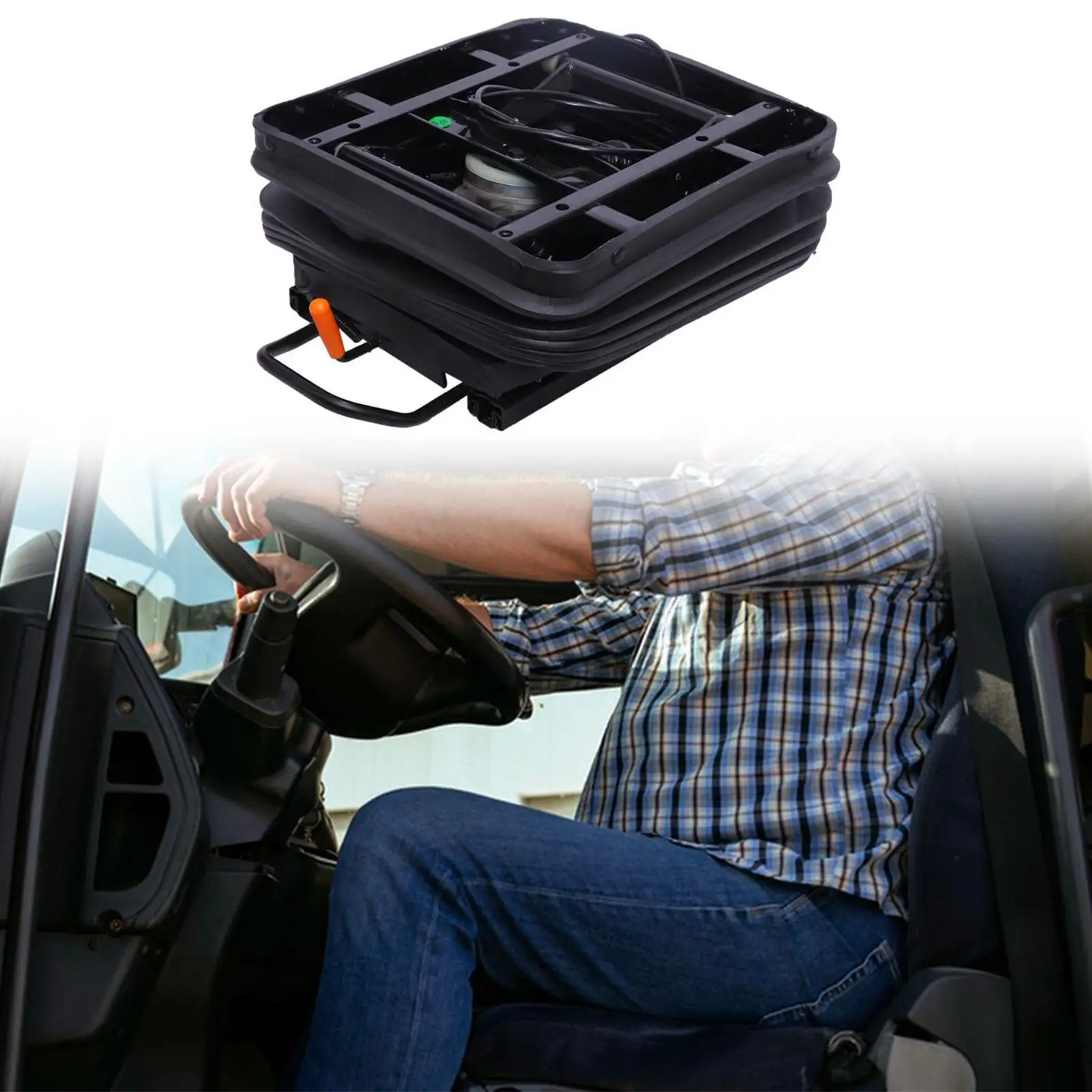 

Truck Seat Shock Absorbing Base Multifunctional Accessories Steel Frame Adjustable for Agricultural Vehicles Easily Install