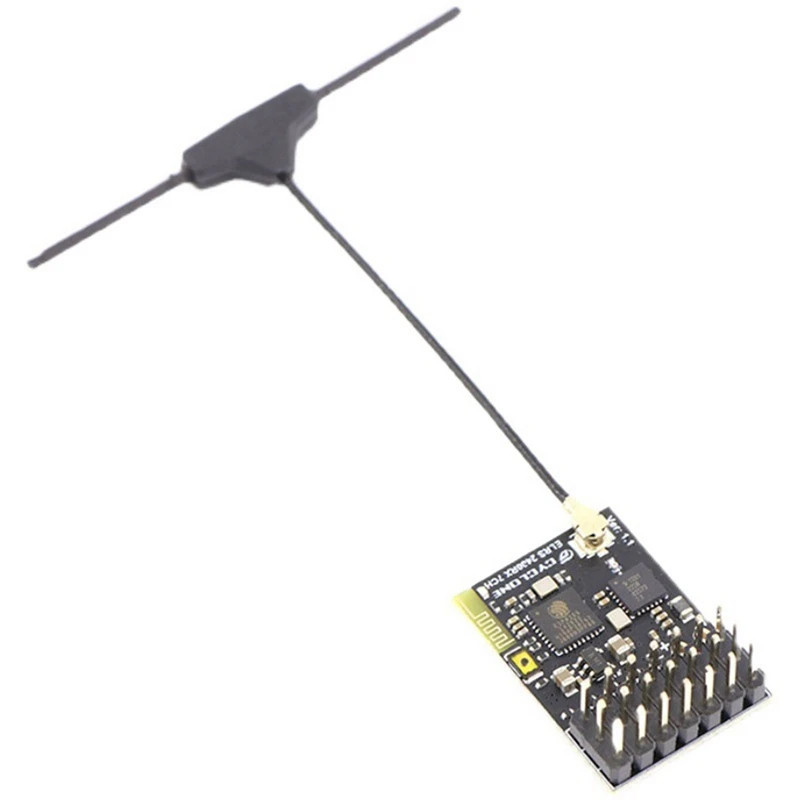 Receptor ELRS 2,4 Ghz PWM 7CH CRSF con antena Dual compatible con protocolo ELRS 3,2 PWM/CRSF para Dron RC FPV