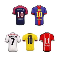 1 Uds. Camiseta de fútbol Original, dijes de zapatos de PVC, sandalias de diseñador, decoraciones superiores, accesorios, ropa de fútbol, formas, hebilla de zuecos