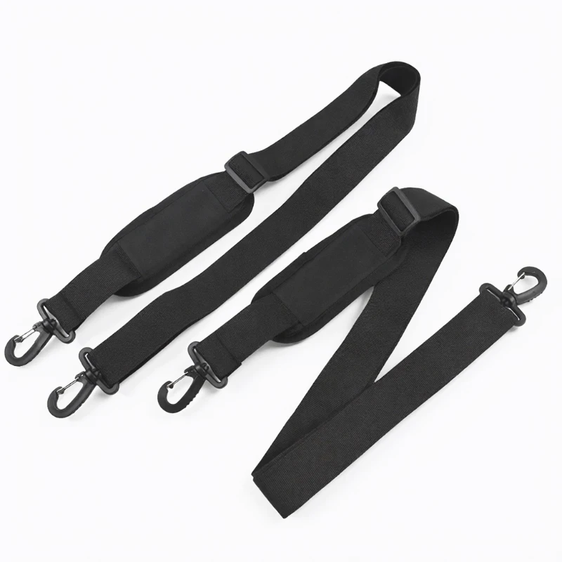 1/2/5Pcs 90-160cm Adjustable Shoulder Strap Replacement for Travel Luggage Crossbody Bag Backpack Nylon Webbing with Metal Hooks