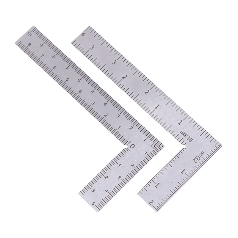 Mini L Square Ruler Measuring Layout Tool Stainless Steel Square L Shape Ruler Precision For Building Framing Gauges