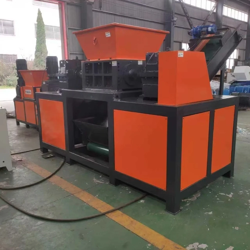 Top Seller Heavy-duty Double Shaft Palm Leaf Chipper Shredder Shredder/waste Plastic & Wood  HDD Computer Accessories Woo