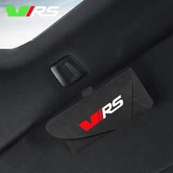 Car Sunglasses Holder Leather Glasses Case Storage Box Suede Leather For VRS Skoda Virs RS Octavia 2 3 Kamiq Kodiaq Karoq Car