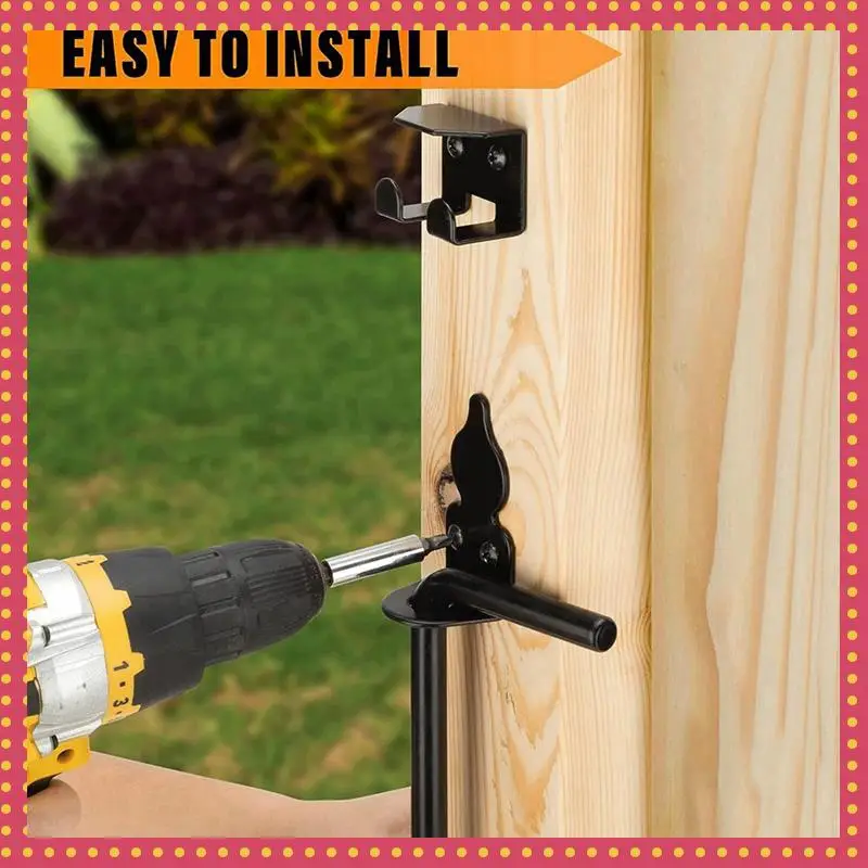 

B74A 1 Set Outdoor Gate Latch For Fences And Doors - Heavy Duty Security Lock