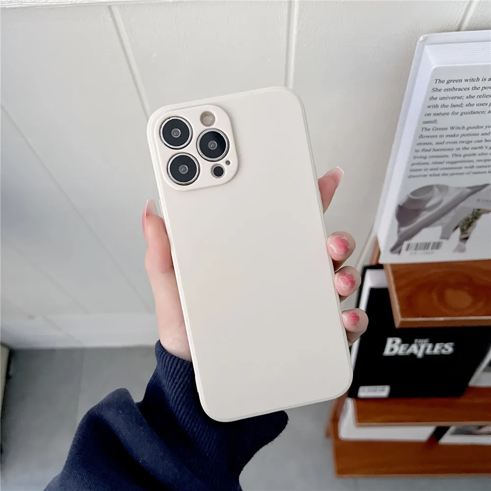 For Huawei P40 Lite P30 P20 P50 Pro Mate 40 30 20 Pro Case Luxury Solid Color Square Silicone Soft Cover For Huawei P Smart 2021