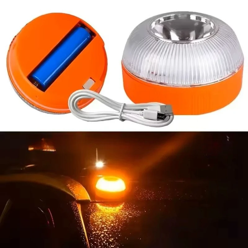

Автомобильный аварийный маяк V16 USB перезаряжаемый магнитный индукционный стробоскоп автомобильный аварийный свет