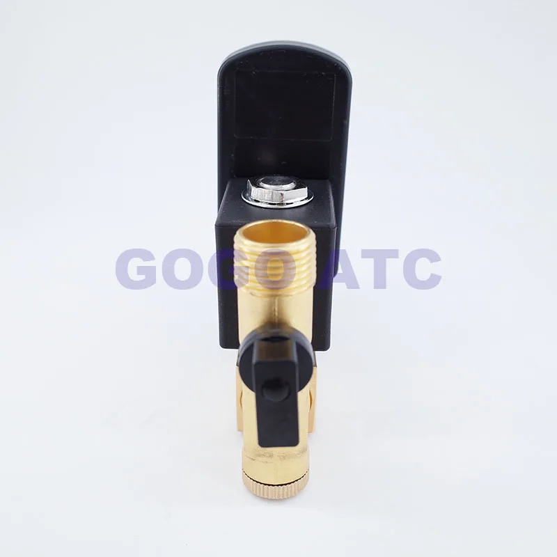 صمام لولبي High Quality 1/2 Electric Drain Timer 12V 24V 220V 16bar Solenoid Valve Water Controller Brass 2 Way Compressor Automatic Valve الهواء المضغوط — تفصيل 2