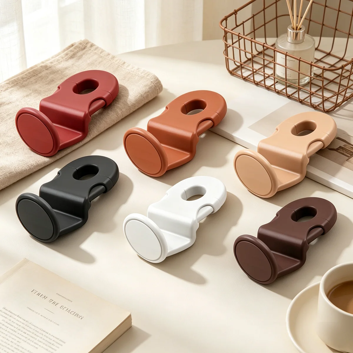 ABS Hidden Car Seat Back Hooks Vehicle Rear Small Item Storage Hooks Mounted on Vehicle Seats for Organizing And Storing