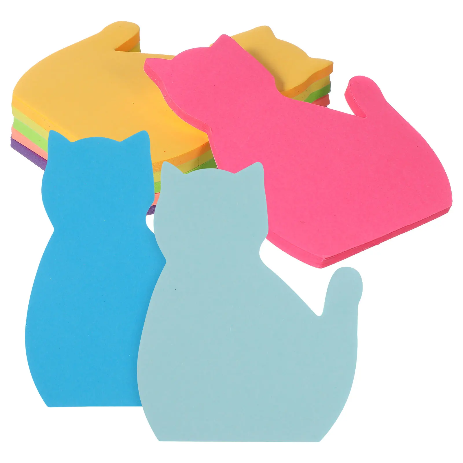 

8 Pcs Notes Memo Office Supplies Desk Decor Cute Accessories Self-stick Adhesive Paper Pads Stickers Pupils