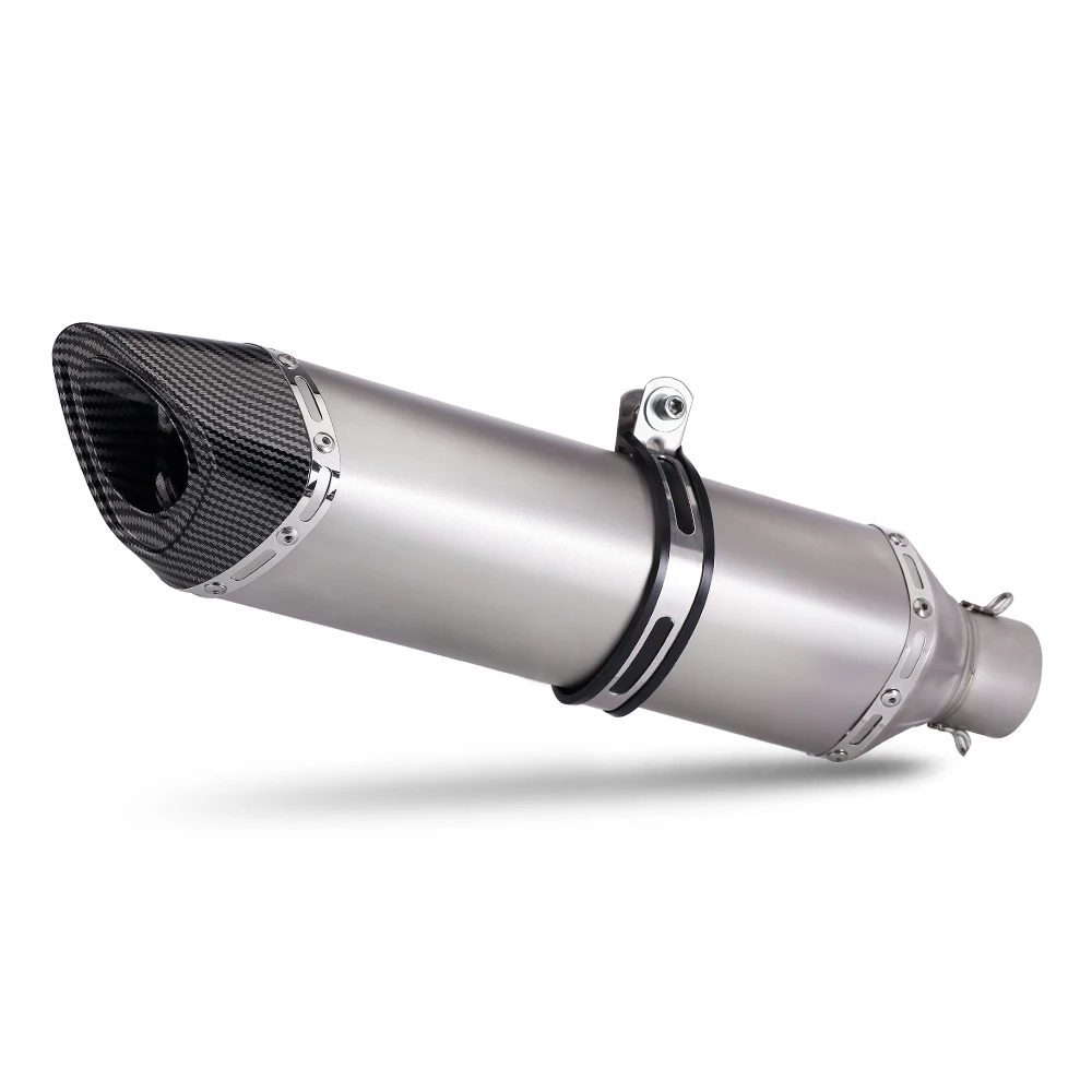 

51mm Universal Motorcycle Exhaust Muffler Yoshimura R17 With DB Killer For Honda PCX125 NMAX155 Z900 CBR500R R6 MT03