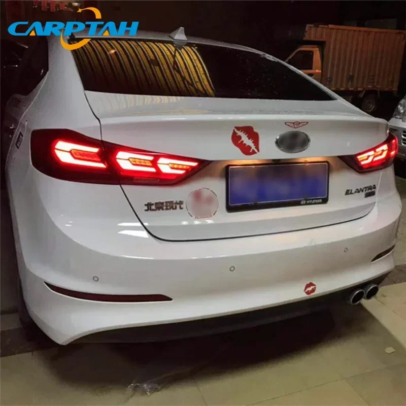 

Car LED Taillight For Hyundai Elantra Avante 2016 - 2020 Rear Running Lamp Brake Reverse Turn Signal Waterproof Car Accessories