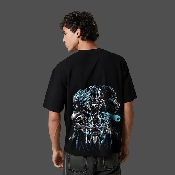 لعبة دراغون بول أنيمي فيغيتا سايان المتضخم القطن تي شيرت الرجال والنساء تنفس عالية الجودة Y2K قصيرة الأكمام تيشيرت صيفي