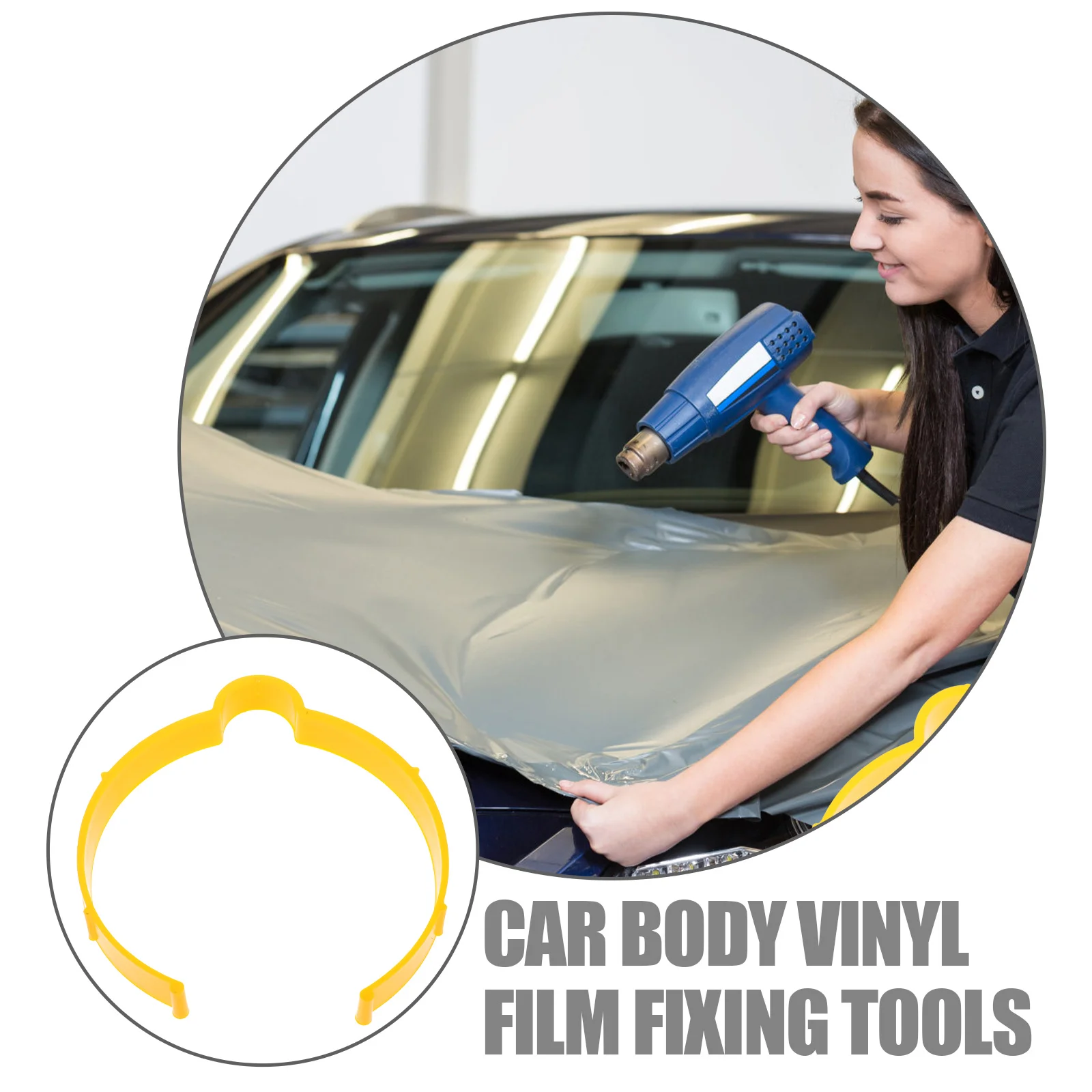 4Pcs Car Vinyl Wrap Roll Clamps Reliable Material Film Gripper Holder Tools Vinyl Film Roll Holders Clips Car Accessory