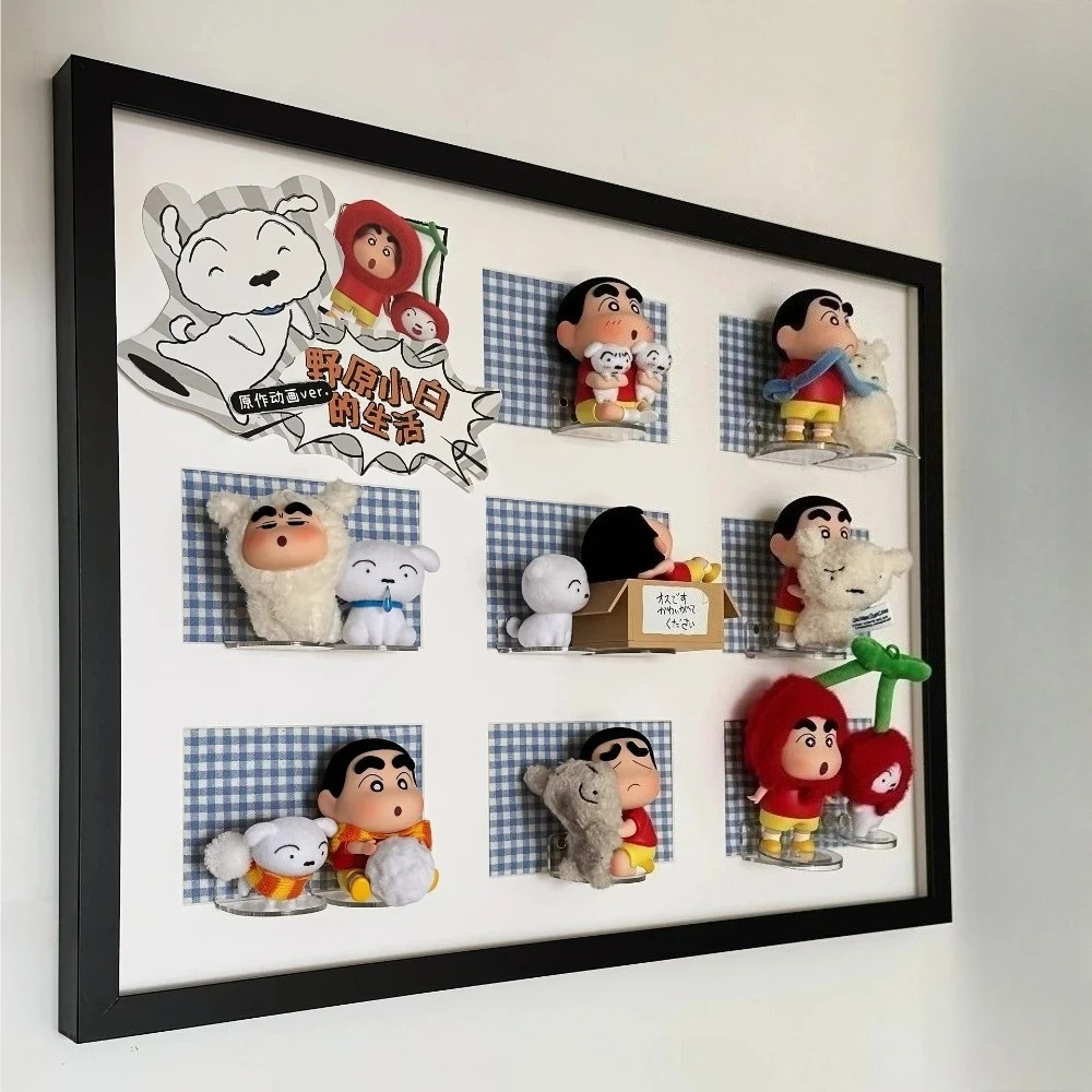 

Crayon Shinchan Shiro Nohara's Life Blind Box Cute Desktop Decoration Anime Peripherals Figure Doll Trendy Surprise Bag Toy Gift