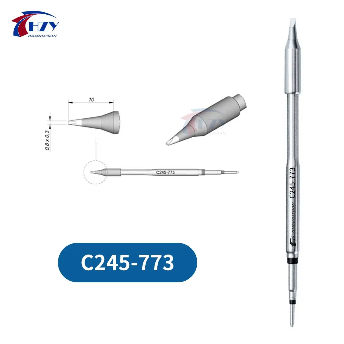 HZY C245 Serie Lötspitzen I/IS/K/SK/939/945/966 Universeller T245-Griff für T245-Lötstation Handy-Reparaturwerkzeuge