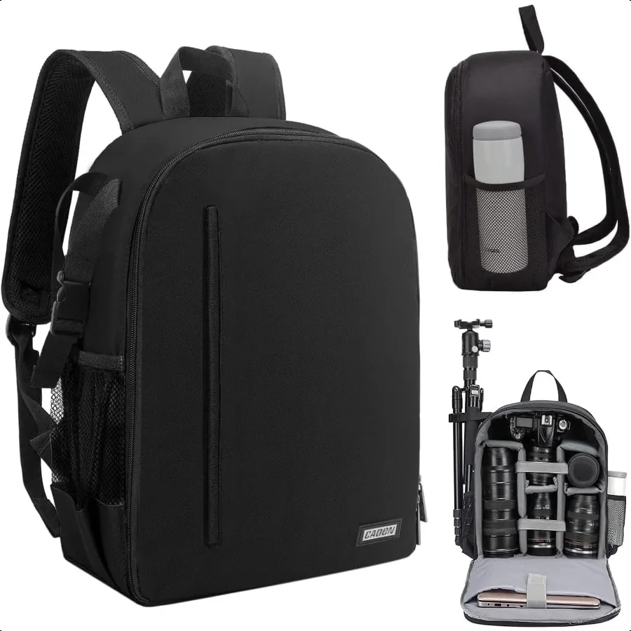 

CADeN Camera Backpack Bag Profional for DSLR SLR Mirrorl Camera Waterproof Camera Case Compatible for Sony Canon Nikon