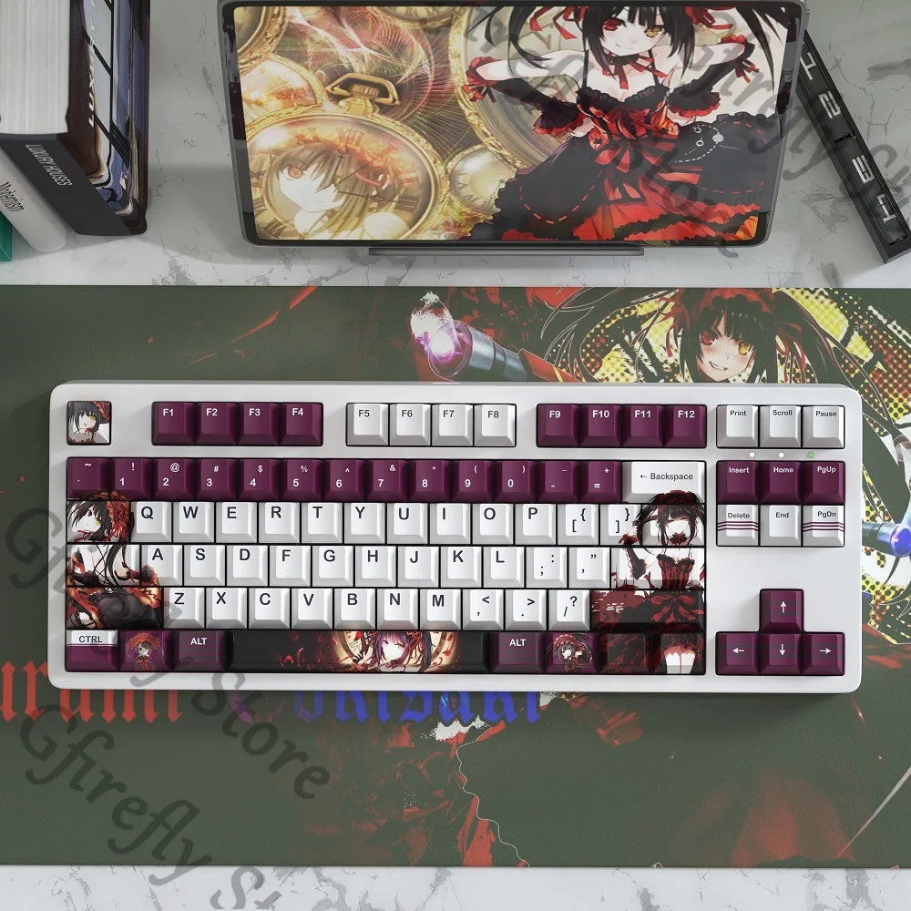 

Anime Series Tokisaki Kurumi DATE A LIVE Craft Keyboard Cap Computer Kforce Colleagues Ambitus Keycap Decorate