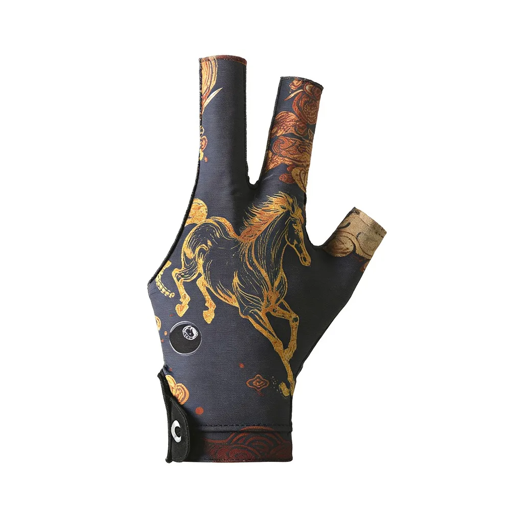 

Left Hand Billiards Glove Non-slip Breathable Half Fingers Glove Elastic Billiard Training Gloves Billiards Accessories