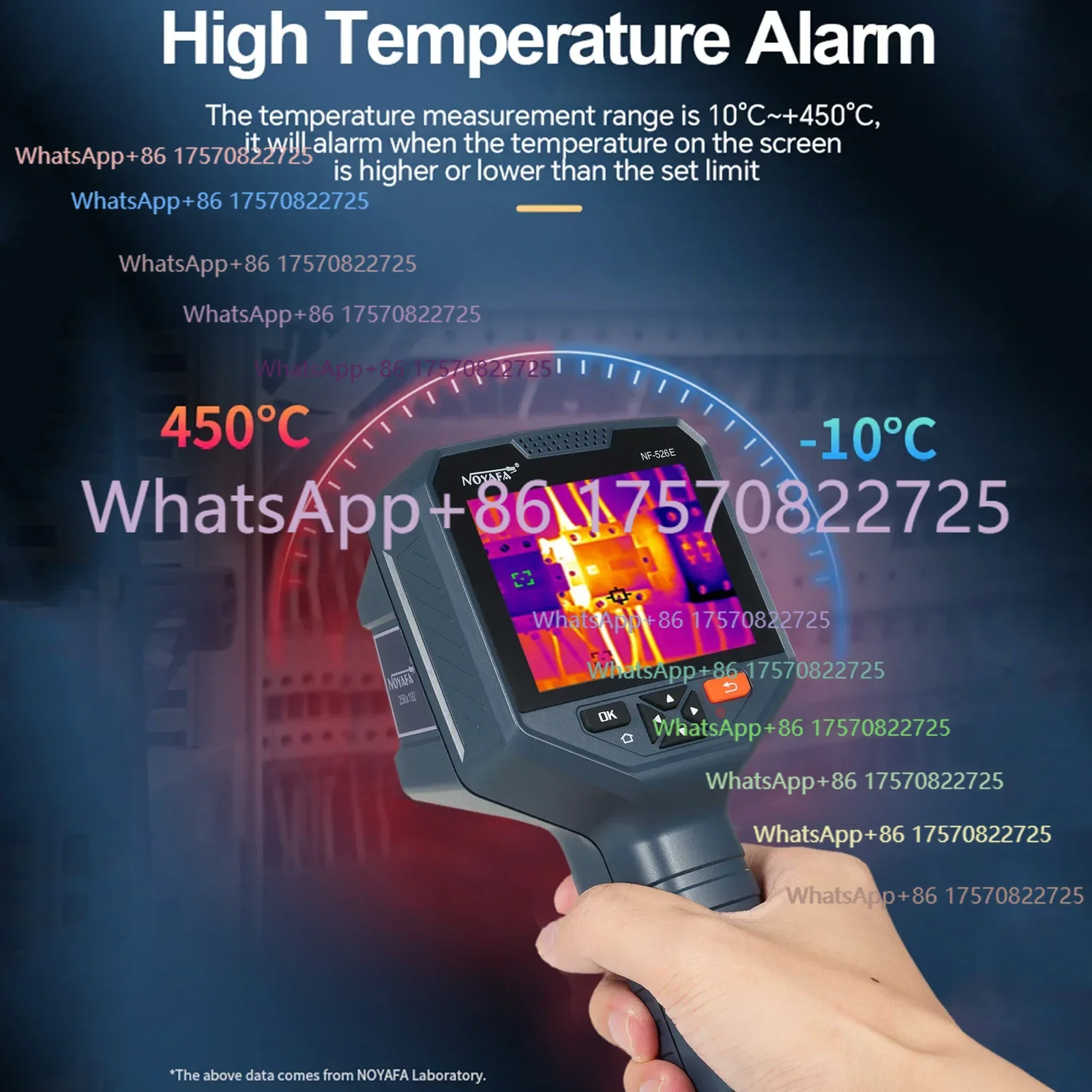 

Super Value Factory StoreNOYAFA NF-526E Thermal Imager Handheld IR Thermal Imager 256 X 192 Resolution -20~400℃/-4~752℉Temper