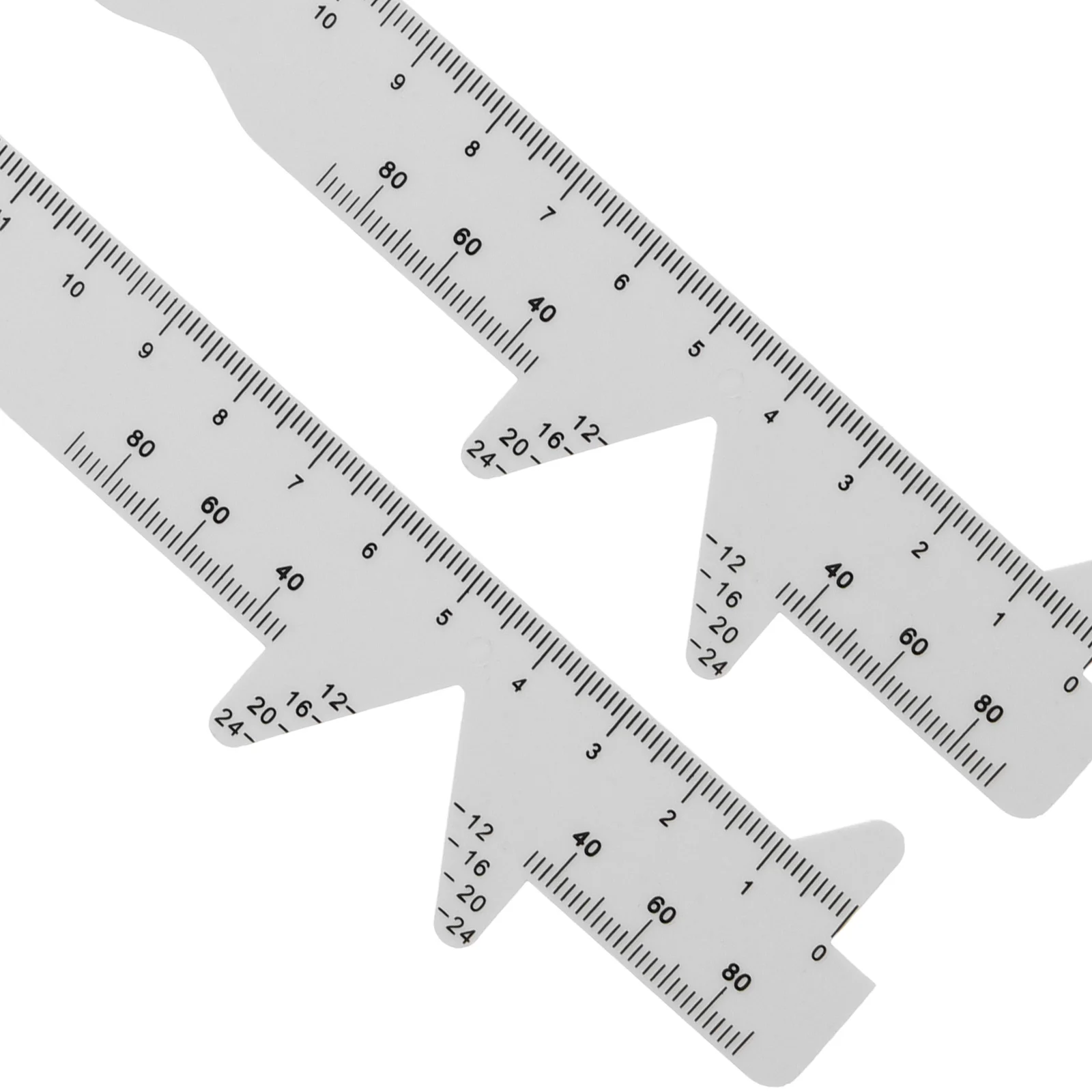 2 Pcs Pupil Distance Ruler Pupillary Optical Pupillometer Dedicated Measuring Accurate Multifunction Eyes