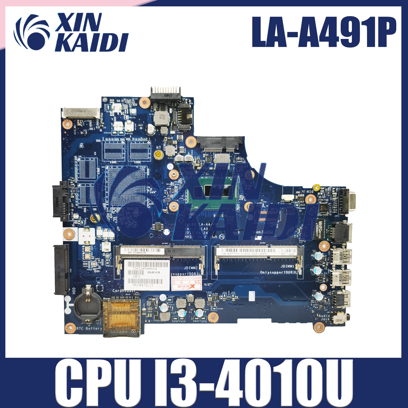 

LA-A491P Laptop Motherboard For Dell Latitude 3540 Notebook Mainboard 08MDVW 06TJHN 0DXN93 I3-4010U CPU