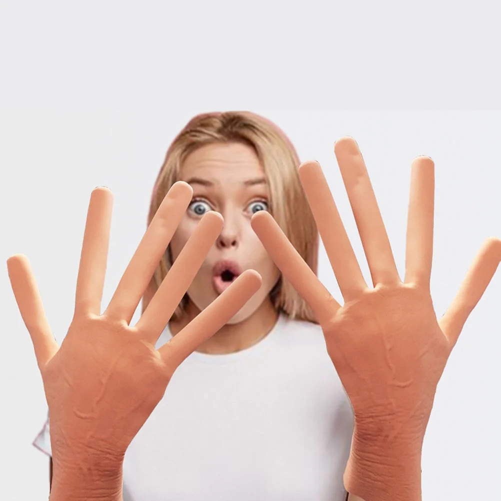 Cupids Halloween Hot Dog Mittens Costume Props Men Apparel Cosplay Gloves Emulsion Man Decorations