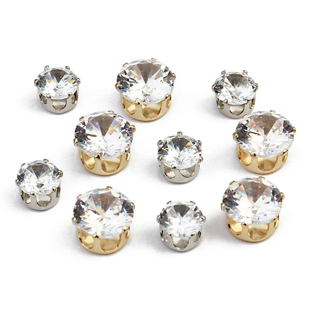 

50pcs Zircon Decorated Premium Material DIY Clothing Accessories for Garment Costume H bags Shoes Home Decor Gifts