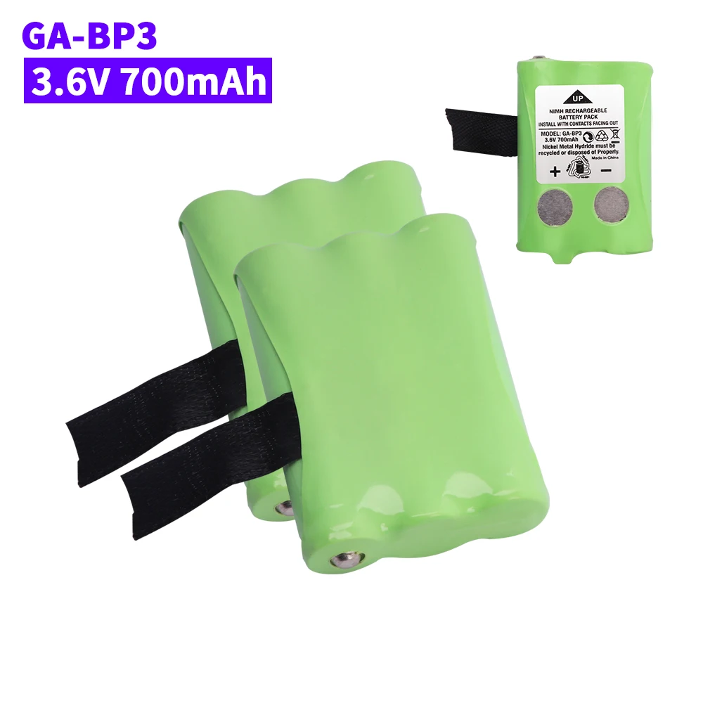 NI-MH 700mAh 3.6V GA-BP3 Pack Battery for Cobra PR145/150 /155G Walkie-Talkie 2-Way Radios NiMH Batteries 1-5PCS Battery