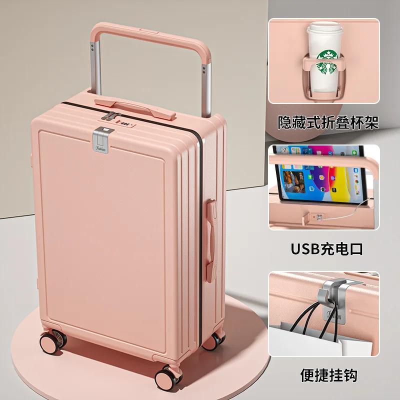 High profile horizontal lightweight trolley suitcase Female 20 