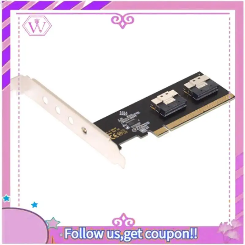 

Адаптер U.2 PCI-E, максимально поддерживает потенциал Pcie: Pcie 3.0 4.0 X16 — 2-портовая карта адаптера SFF-8654 8I Прочная