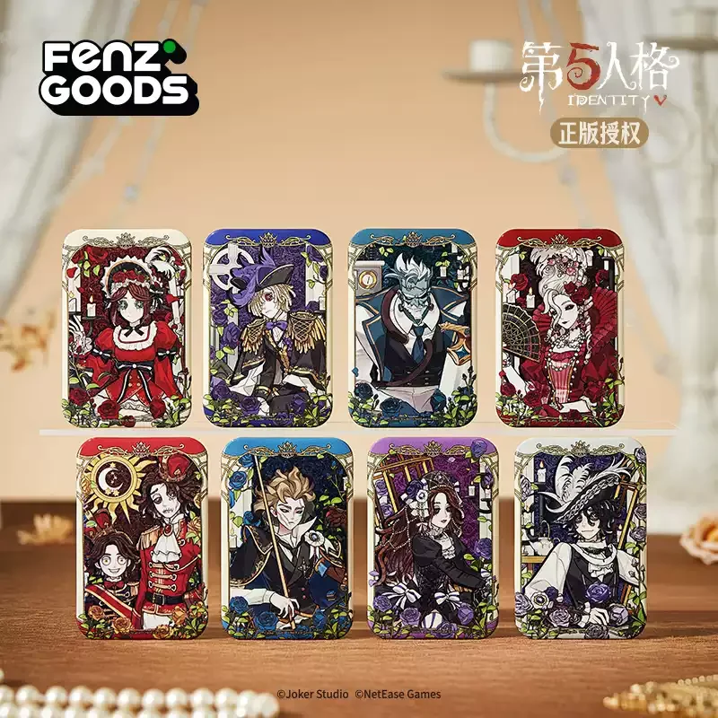 

Оригинальный значок Identity V серии Dawn, двойной блеск, квадратный, из жести, коллекционный подарок для коллег: Эда, Мэзер, Мэри, Кьюист