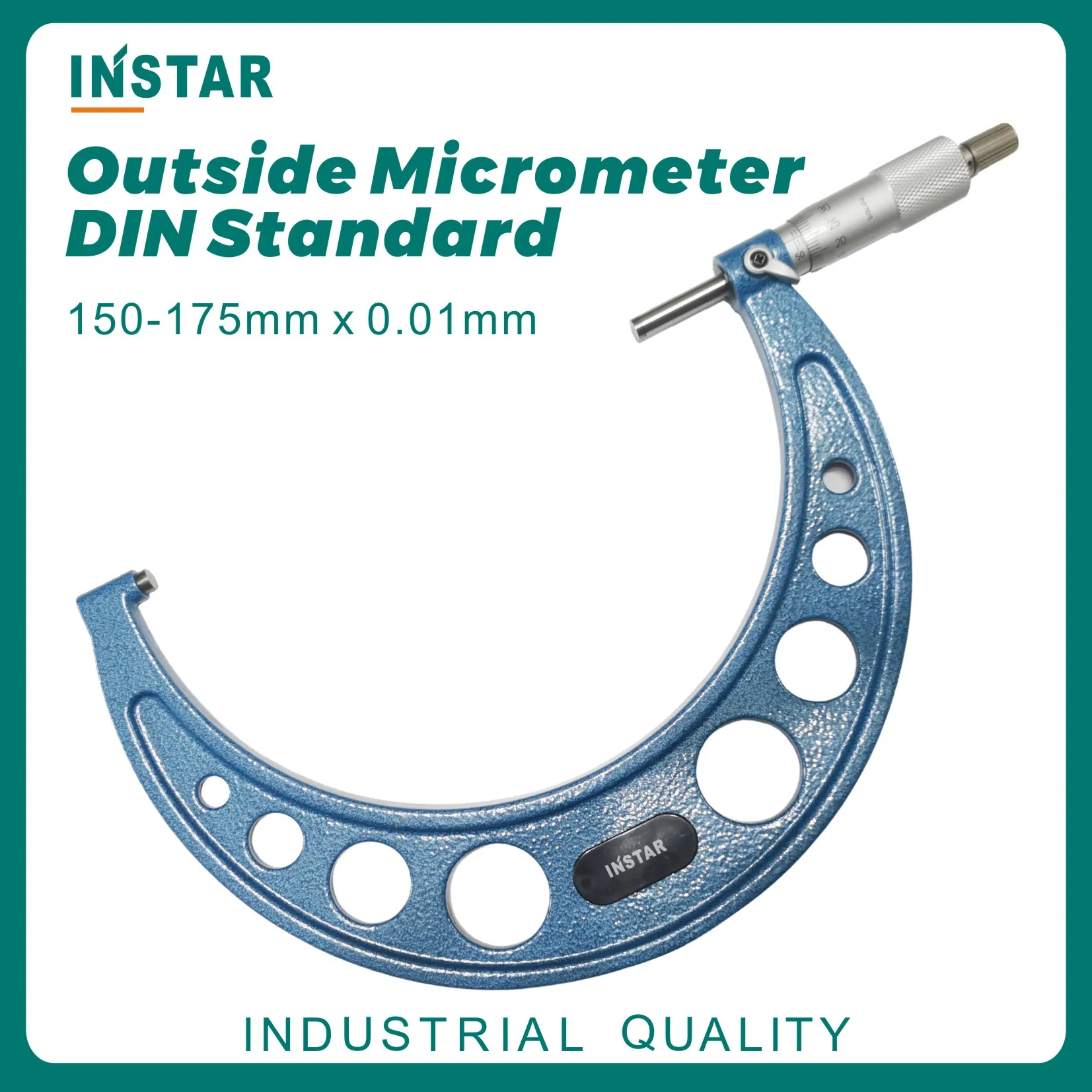 INSTAR Micrometer Outside 0-25mm x 0.01mm Carbide Tips 25-50mm 50-75mm 75-100mm 100-125mm 125-150mm Inside Micrometer 5-30mm