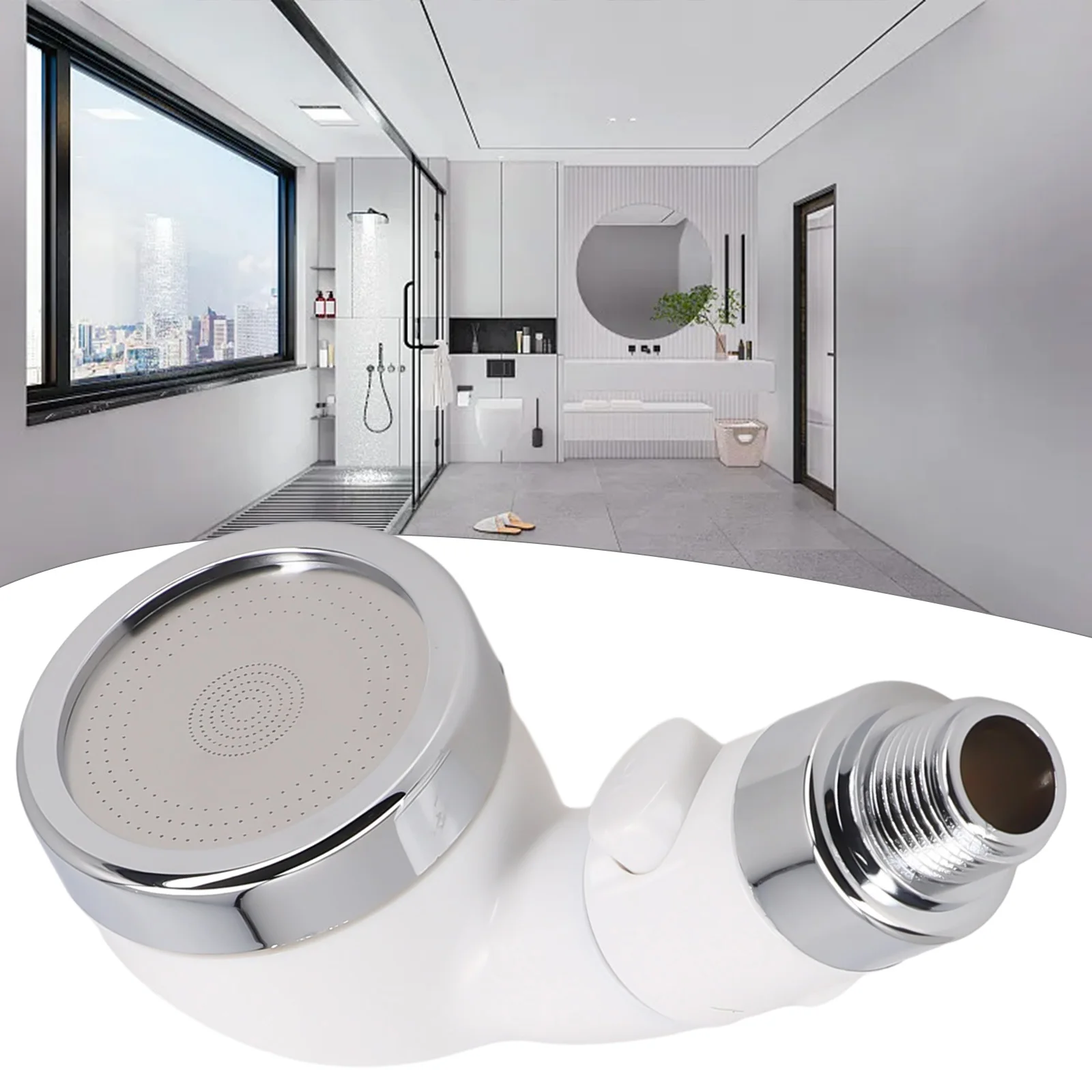 Replacement Shower Head  G1/2 Interface Bathroom Shower Nozzle Barber Salon Hair Washing Sprinkler White Color