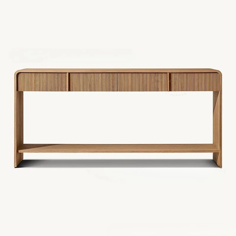 

American solid wood desk export oak retro desk porch table aisle partition decorative cabinet case