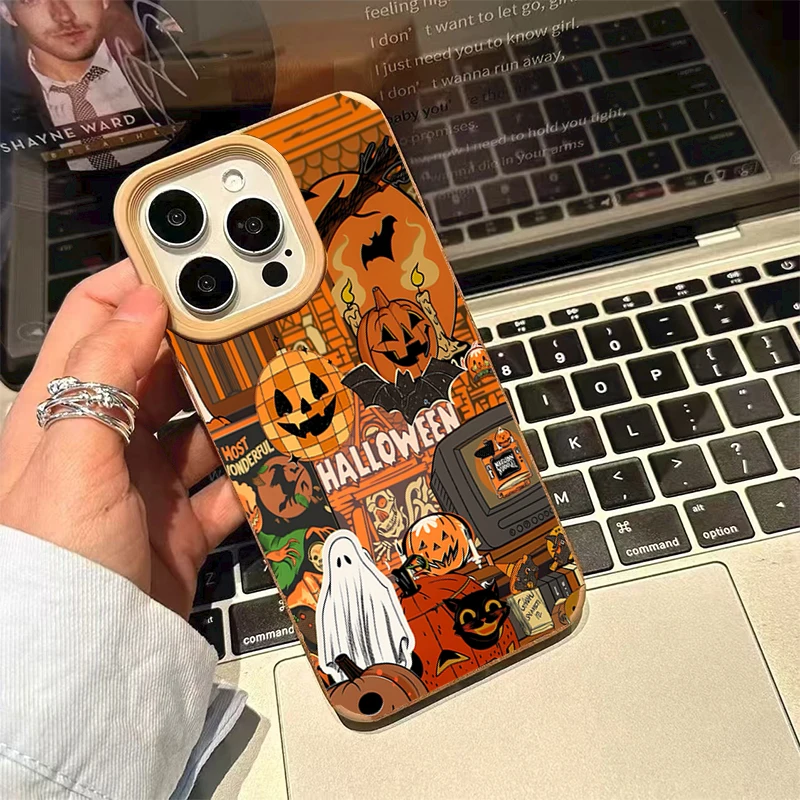 Halloween Pumpkin Type Ghost P - Phone Cases Xr ulasan dan harga
