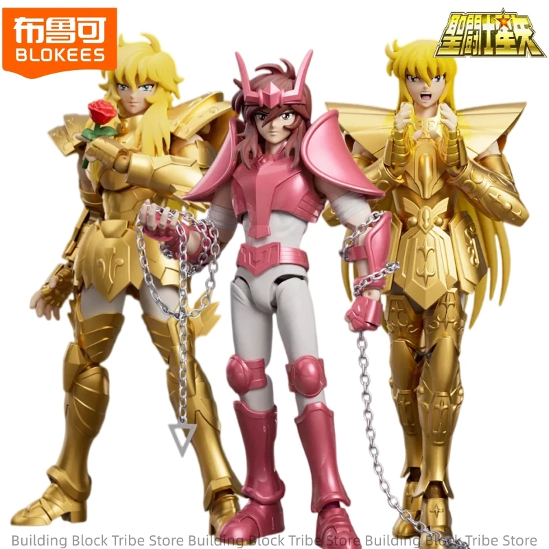 Bloques de Construcción BLOKEES Saint Seiya Edición Ultra, Andromeda Shun, Afrodita Shaka, Modelo Móvil Coleccionable, Regalo