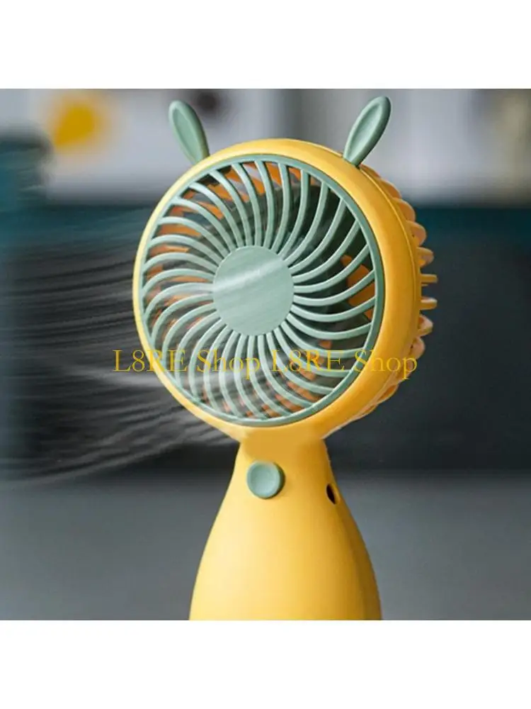 L8RE مروحة شخصية صغيرة لطيفة بمنفذ USB محمولة باليد للسفر في الهواء الطلق والمكتب المنزلي للصيف