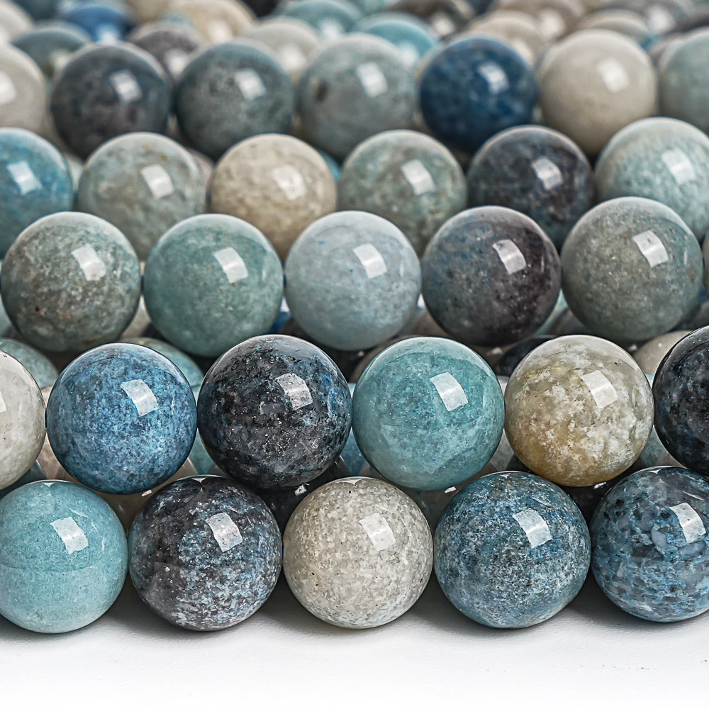 

Natural Genuine Trolleite Round Beads Stone Loose Beads Strand For Bracelet Necklace DIY Accessories 7.5''/15''