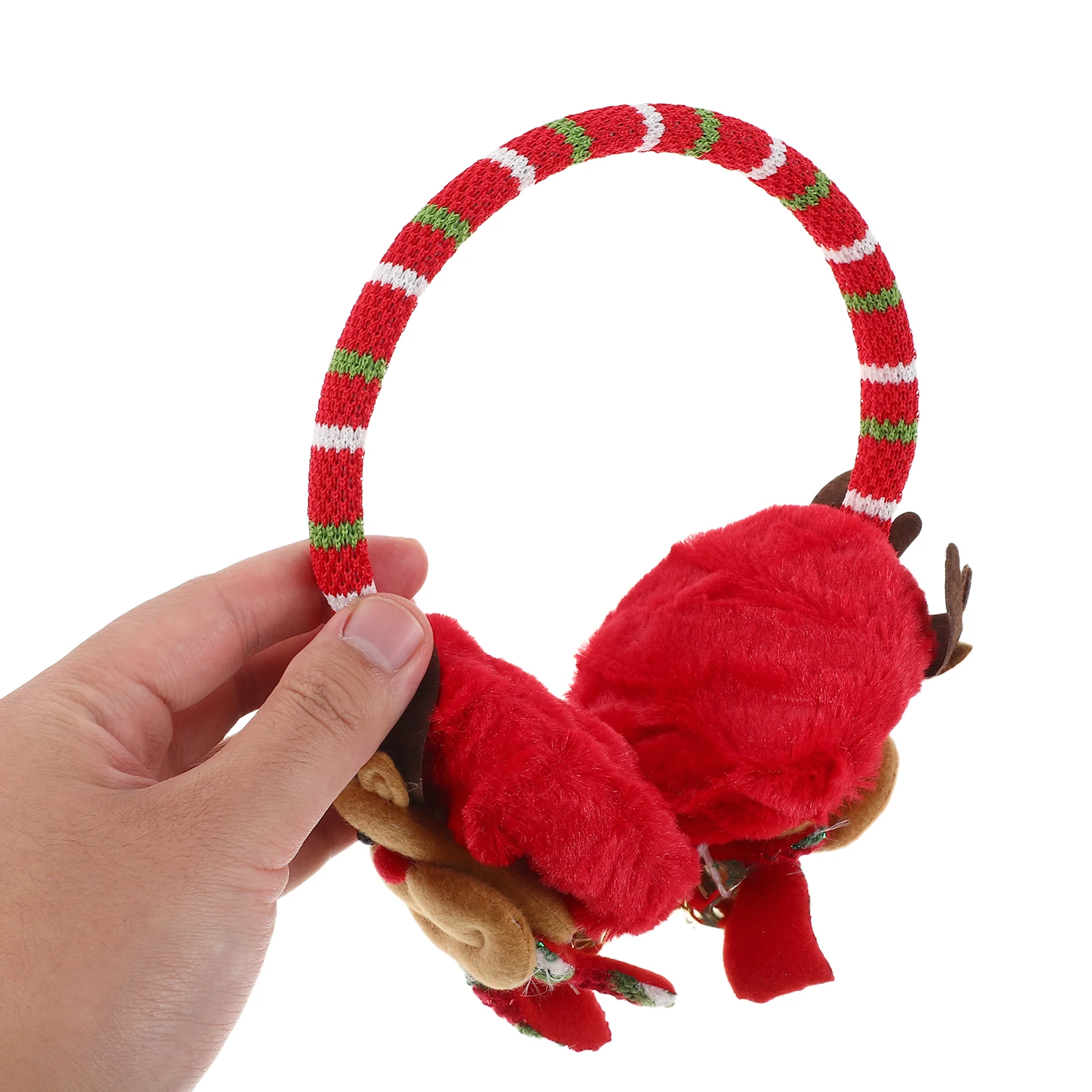 

3 Pcs Christmas Earmuffs Decor for Women Boys Girls Keep Warm Flannel Cute Miss