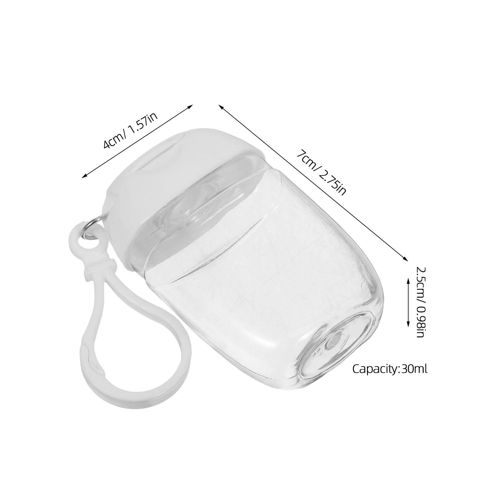 مجموعة زجاجات السفر المدمجة المقاومة للتسرب، موزع لوشن محمول مع حامل سلسلة مفاتيح، حاوية كريم اليد القابلة لإعادة الملء، غطاء علوي قابل للطي