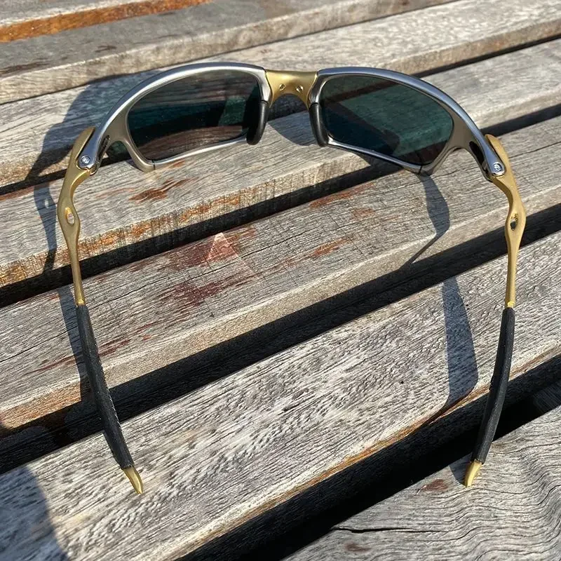 Gafas de sol polarizadas con montura de metal para ciclismo, lentes de sol para pesca al aire libre y montañismo, marca de alta calidad