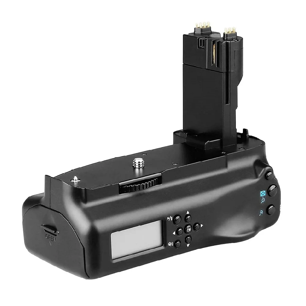 Meike MK-7DL プロフェッショナル LCD タイマー垂直バッテリーグリップホルダー Canon EOS 7D デジタル一眼レフカメラ用