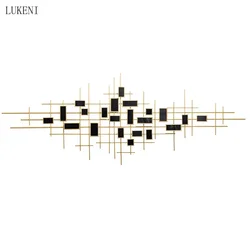 Modern Light Luxury Wrought Iron Wall Decoration Porch Living Room Sofa Background Corridor Hanging Study Decoration Pendant