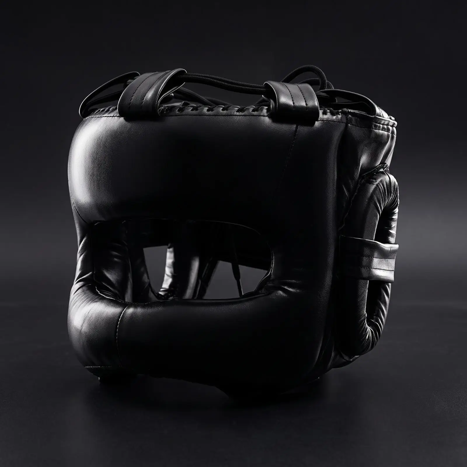 Durable PU Leather Boxing Headgear for Full Coverage Sparring and Heavy Bag Workouts