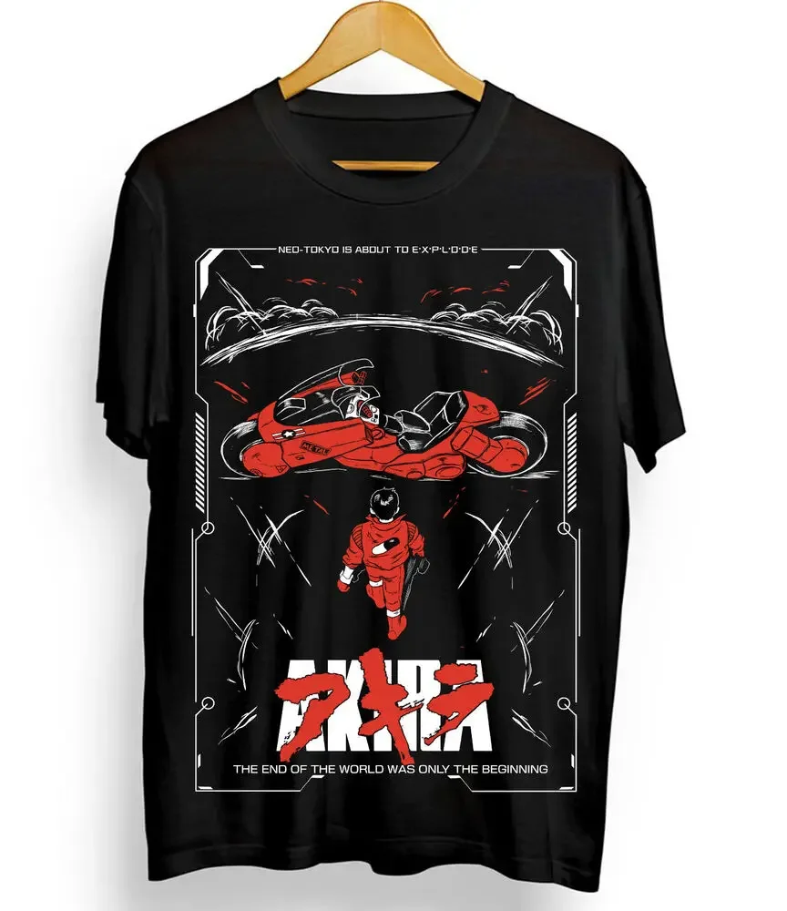 AKIRA T-Shirt Manga Anime Kaneda Tetsuo Katsuhiro Otomo Neo Tokyo Tee All Size