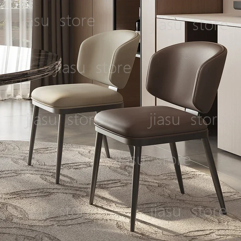 

Italian Minimalist Dining Chairs Nordic Designer Modern White Dining Chairs Vintage Trendy Sillas Para Sala De Estar Furniture
