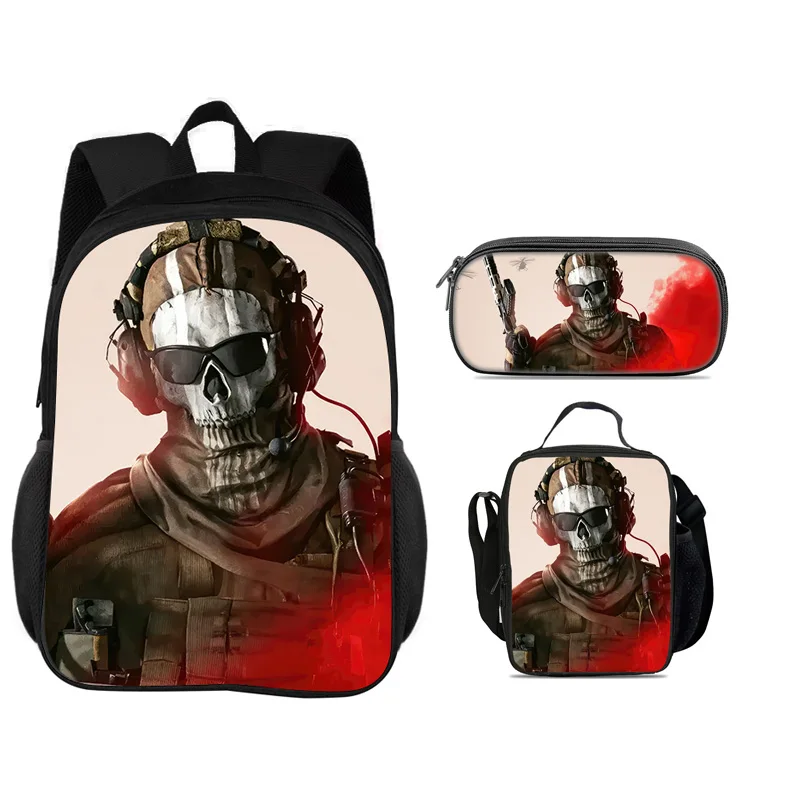 

Call of Duty backpack, pencil case, ice pack, 3-piece setprint, new trend, best campus companion for students