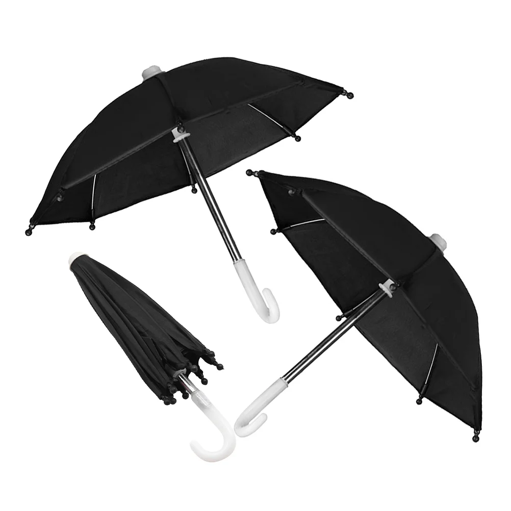 

Phone Umbrella Dollhouse Rainy Photography Mini Toy Decors Furniture Model Micro Scene Umbrellas for Decorations Tiny